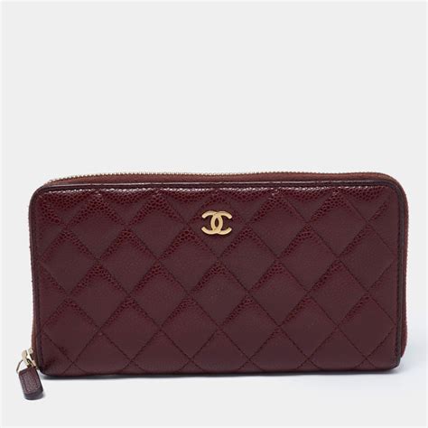 chanel zip around wallet|genuine chanel wallets.